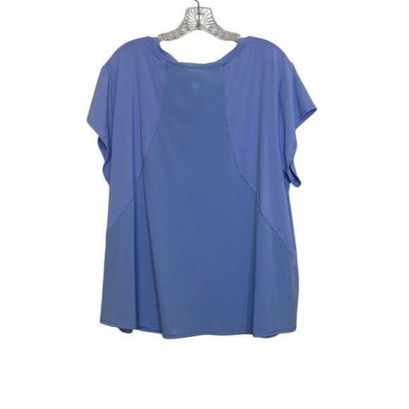 All In Motion Short Sleeve Activewear Top Womens Plus 3X Purple - Picture 2 of 6